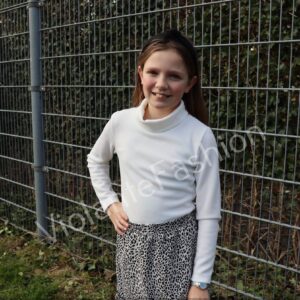 t-shirt ecru met kol