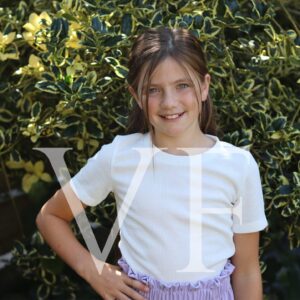 T-shirt korte m wit Floor